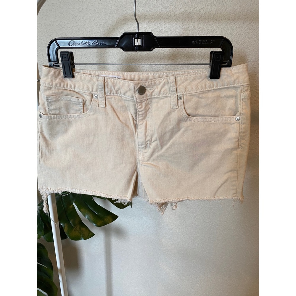 Cream Cutoff Shorts